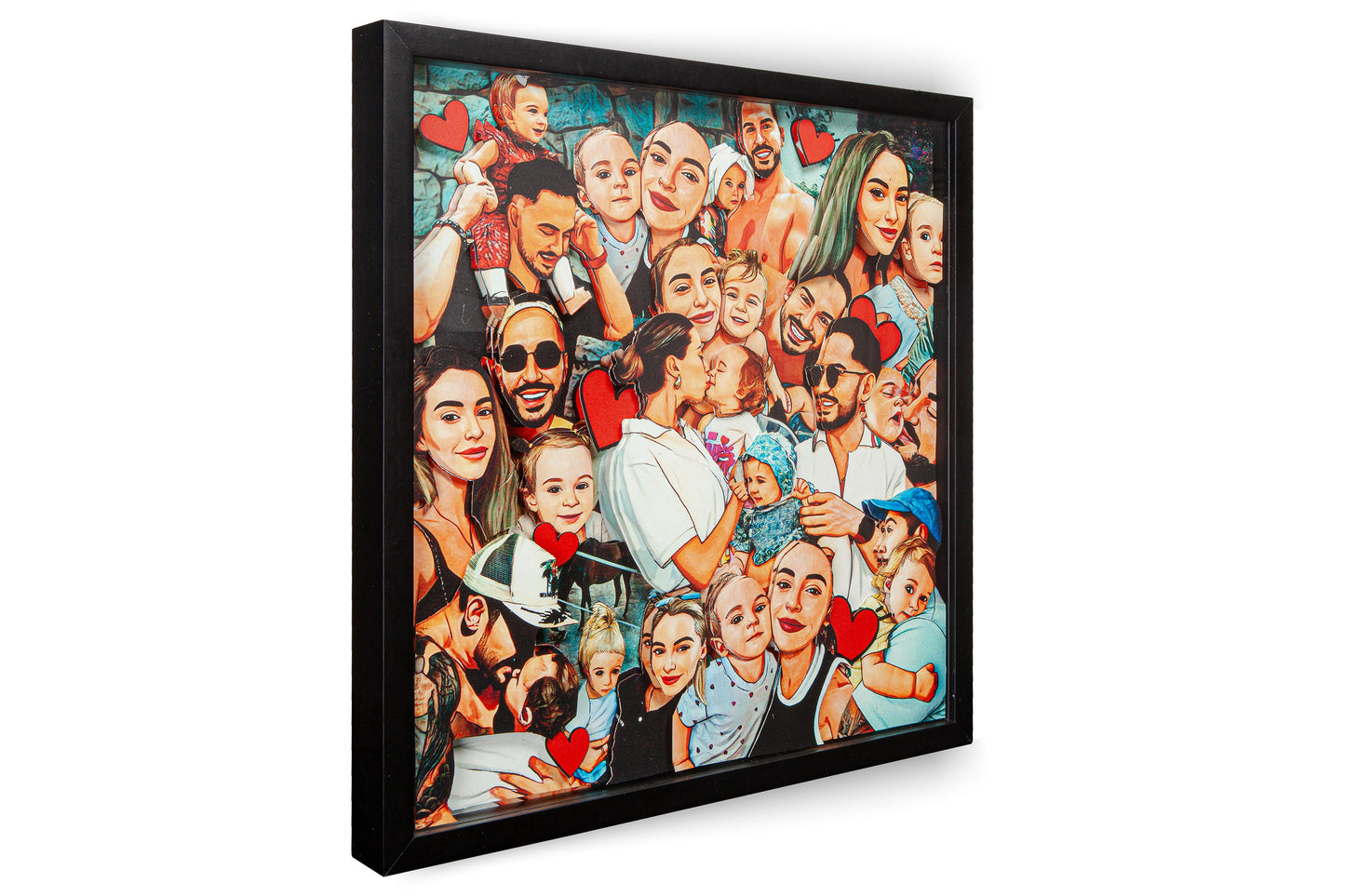 3D Wimmel Art Picture – 30 x 30 cm (Randabfallend)