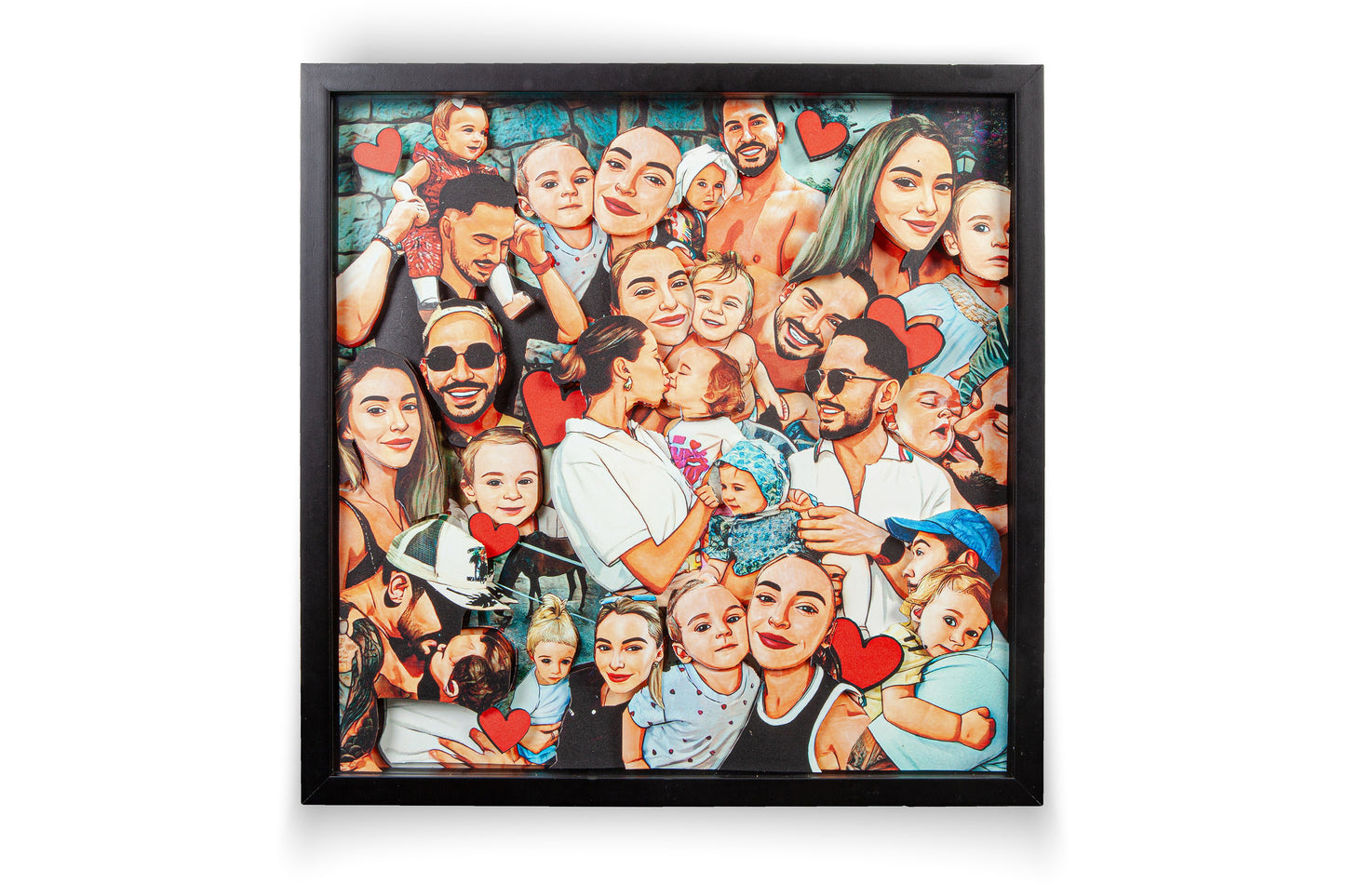 3D Wimmel Art Picture – 30 x 30 cm (Randabfallend)