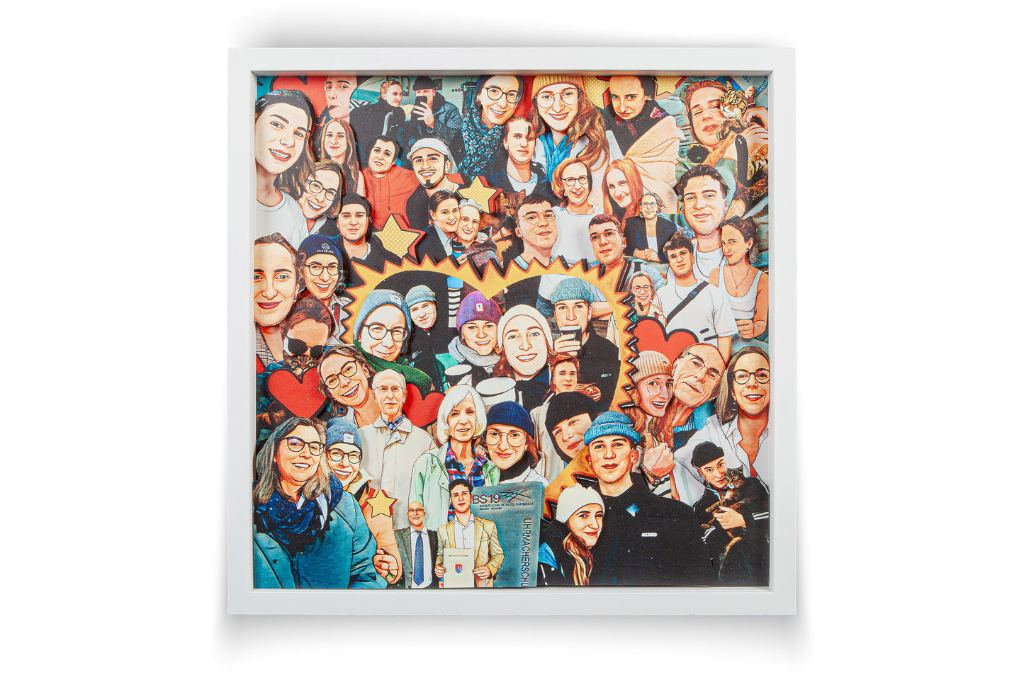 3D Wimmel Art Picture – 30 x 30 cm (Randabfallend)