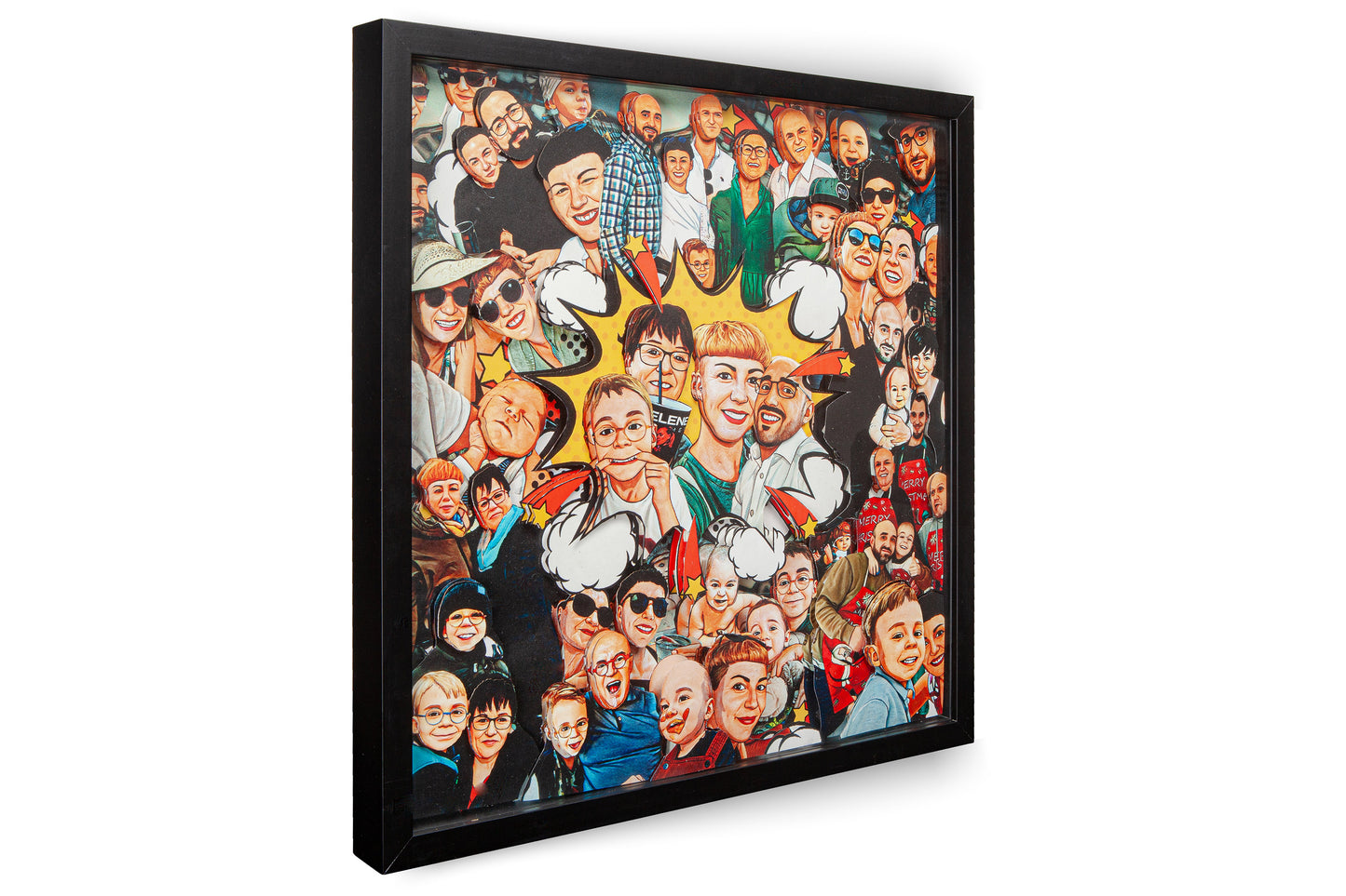 3D Wimmel Art Picture – 40 x 40 cm (Randabfallend)