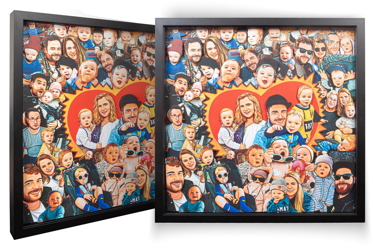 3D Wimmel Art Picture – 50 x 50 cm (Randabfallend)