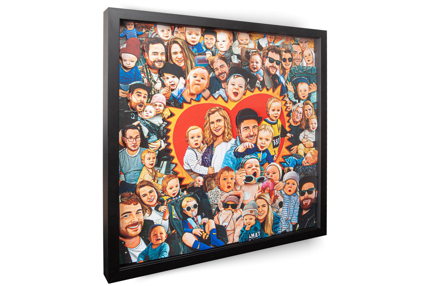 3D Wimmel Art Picture – 50 x 50 cm (Randabfallend)