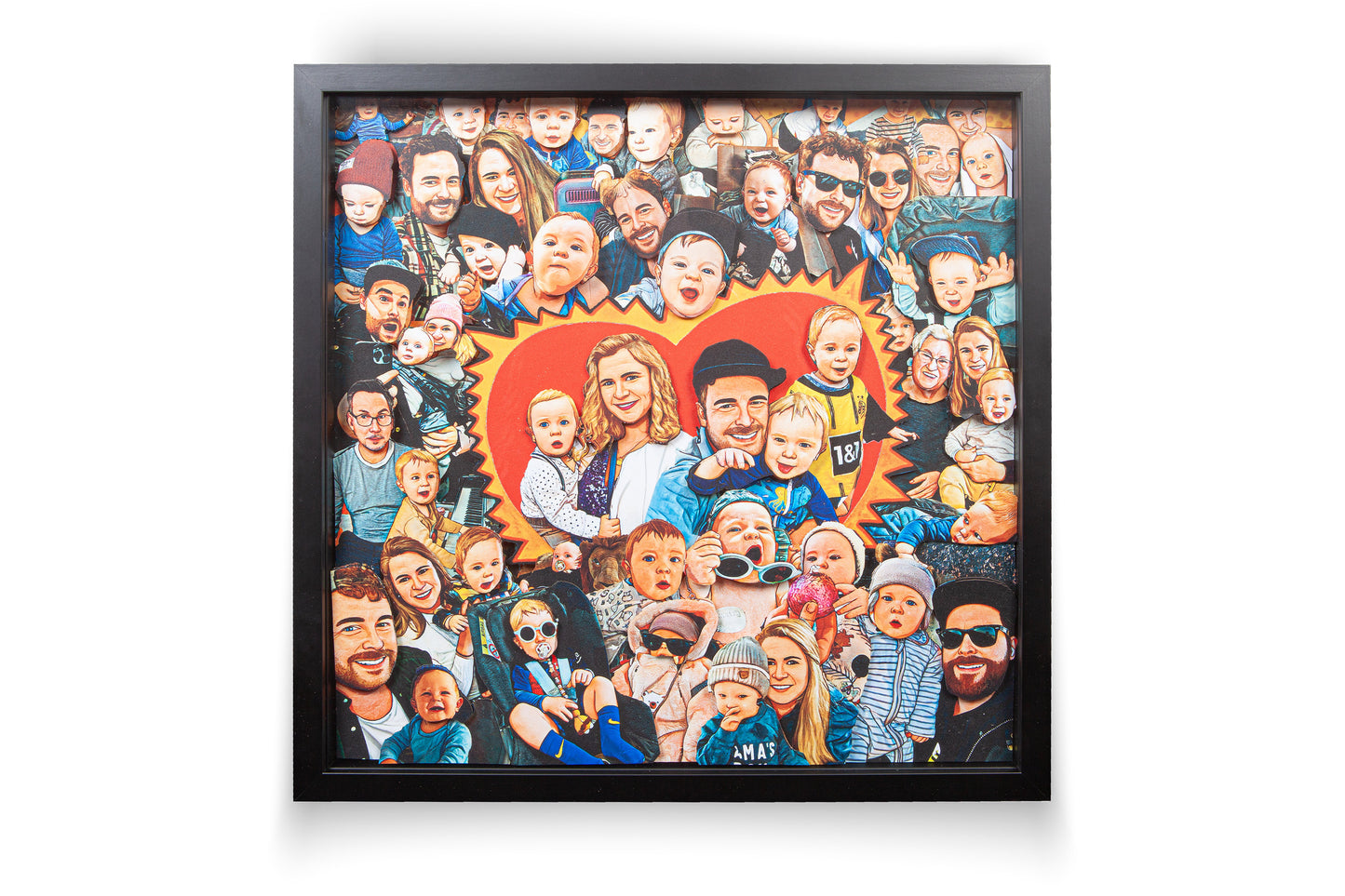 3D Wimmel Art Picture – 50 x 50 cm (Randabfallend)