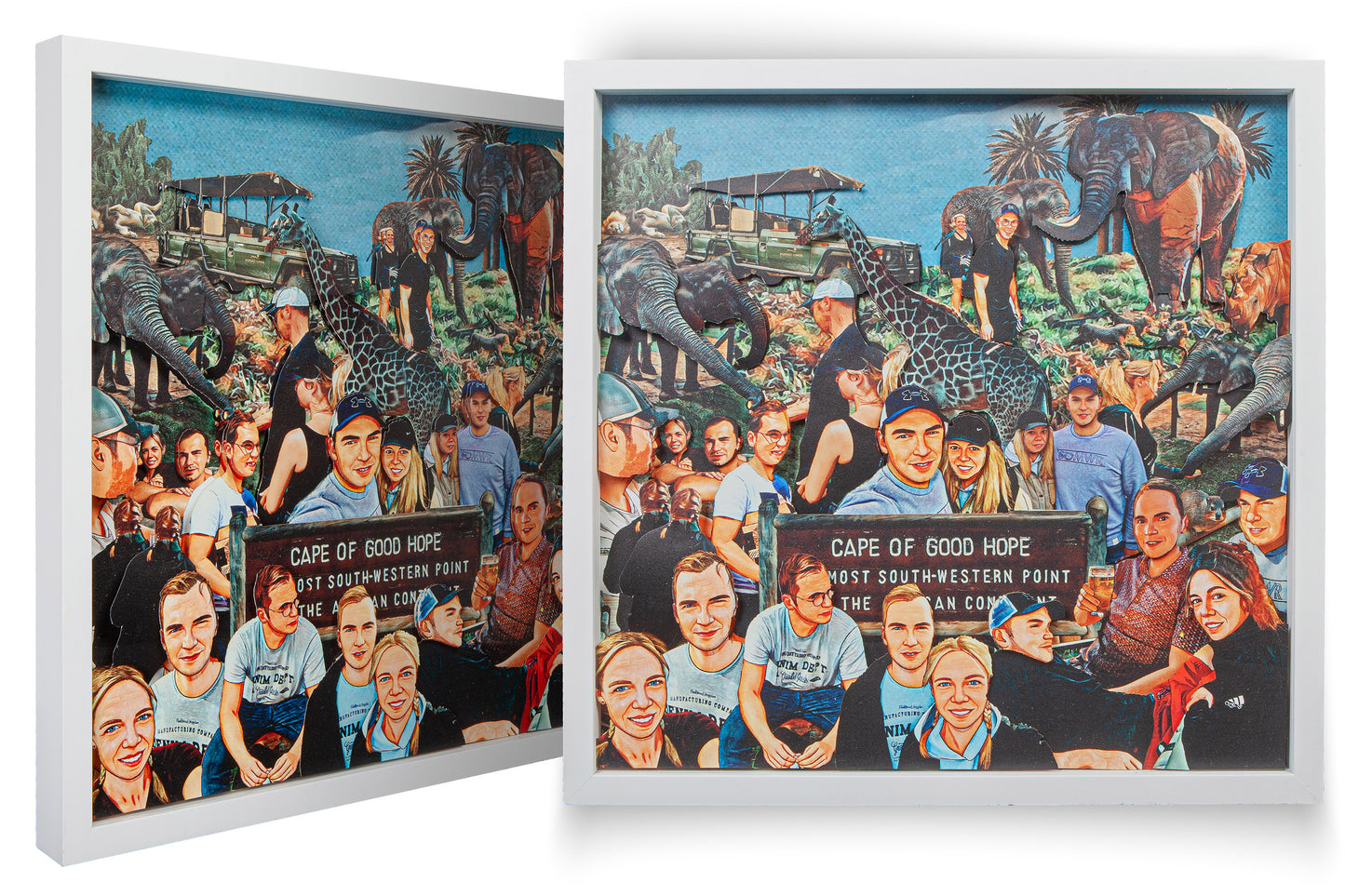 3D Wimmel Art Picture – 20 x 20 cm (Randabfallend)