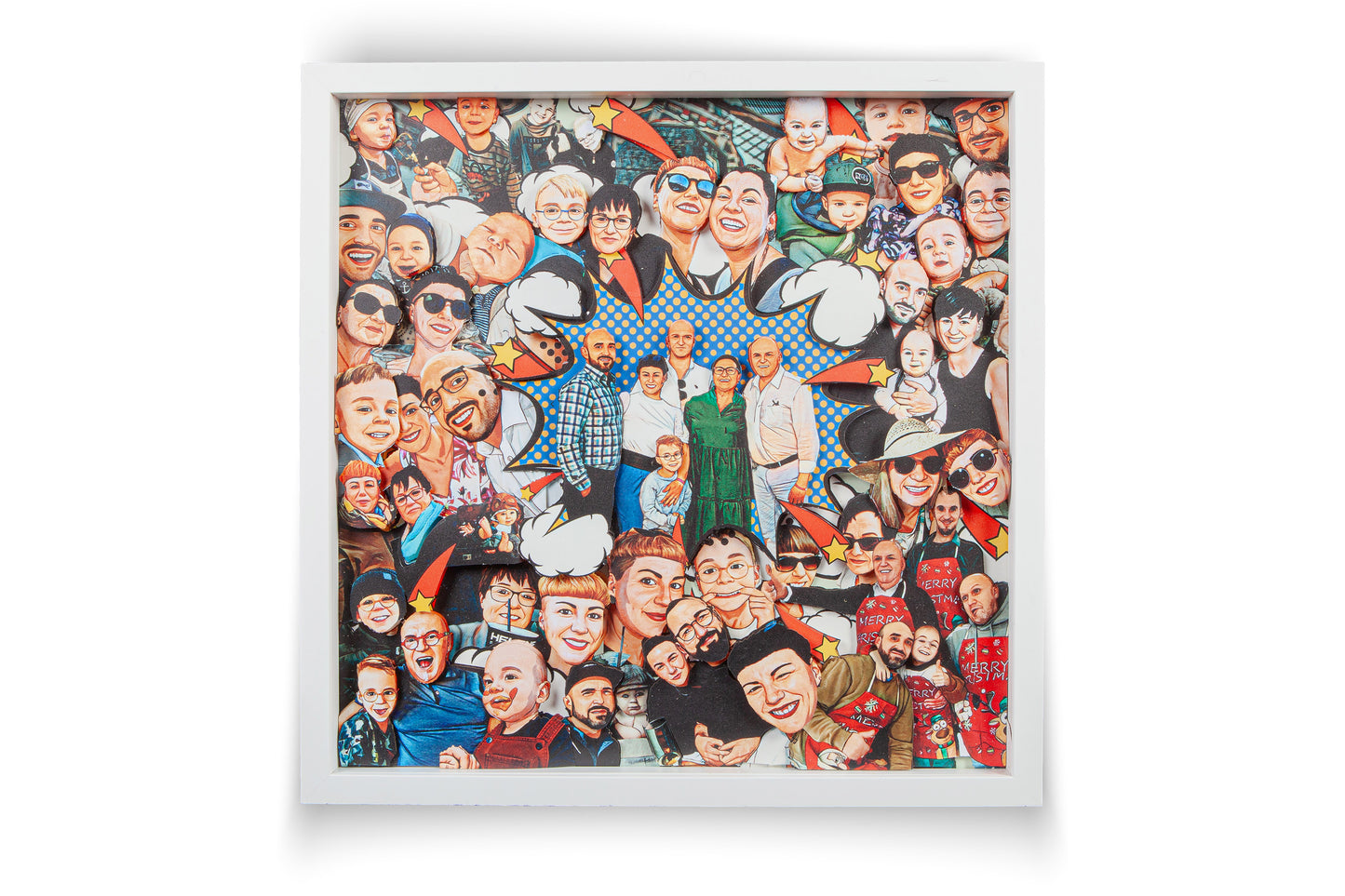 3D Wimmel Art Picture – 40 x 40 cm (Randabfallend)