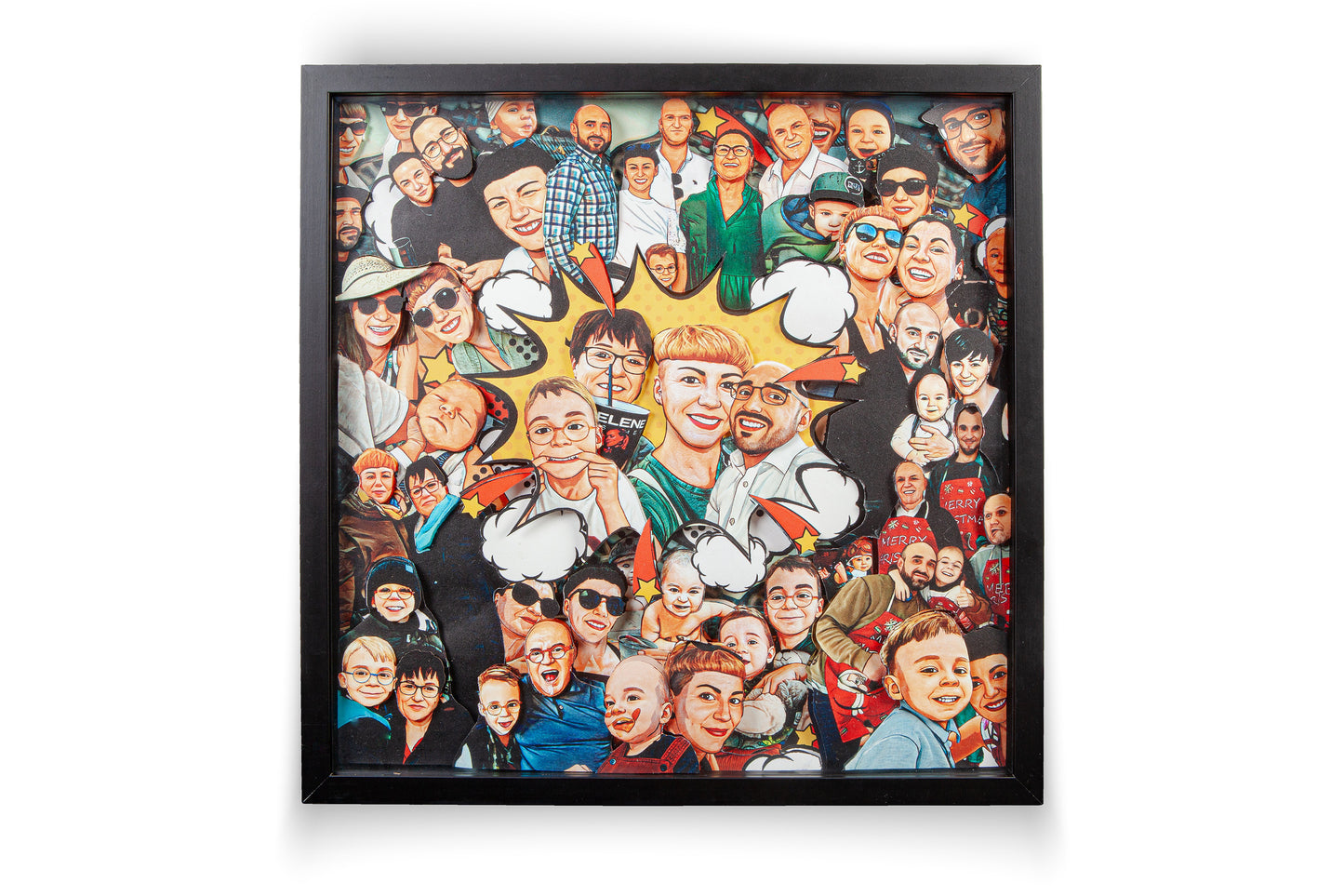 3D Wimmel Art Picture – 40 x 40 cm (Randabfallend)