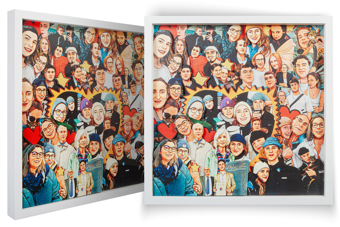 3D Wimmel Art Picture – 30 x 30 cm (Randabfallend)