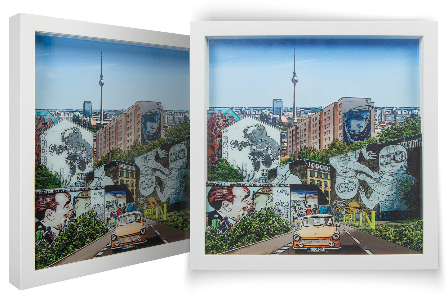 Limited Edition – Glass Art Collection, Berlin Moments – Trabi und Streetart to go